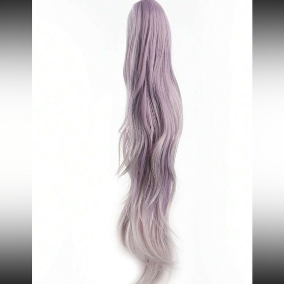 24 inch Ponytail Extension Purple Ombre - Picture 2 of 9